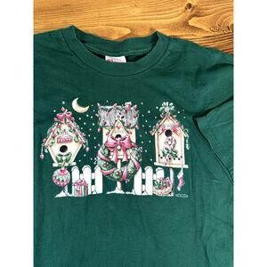 Vtg Hanes Peace Love Joy Christmas Vintage  XXL Tee Shirt